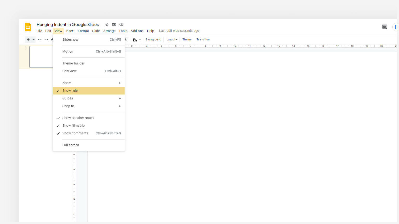 How to do a Hanging Indent in Google Slides in a Few Steps?