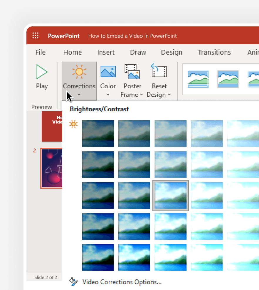 Visual Presets in PowerPoint