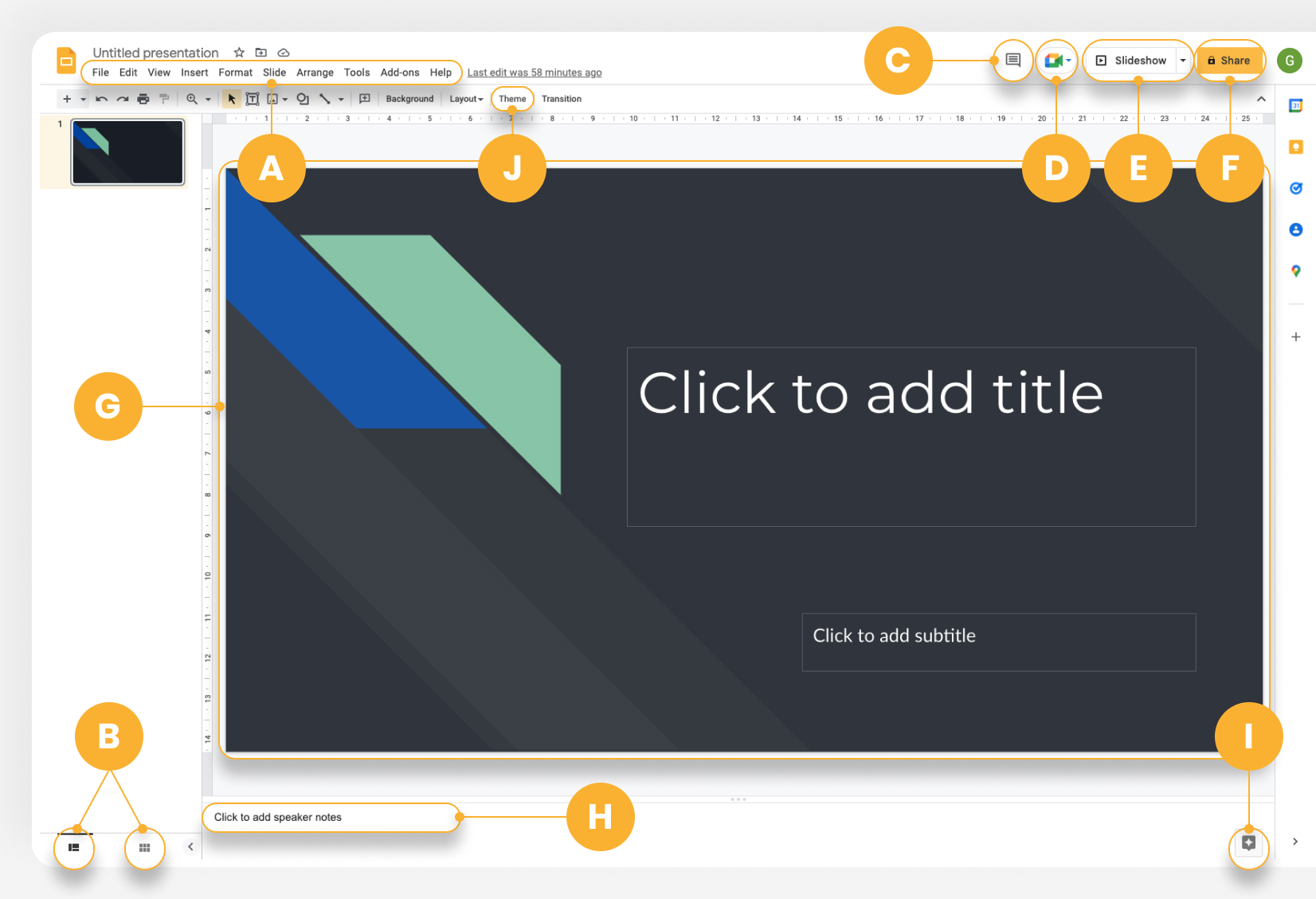 google slides start presentation