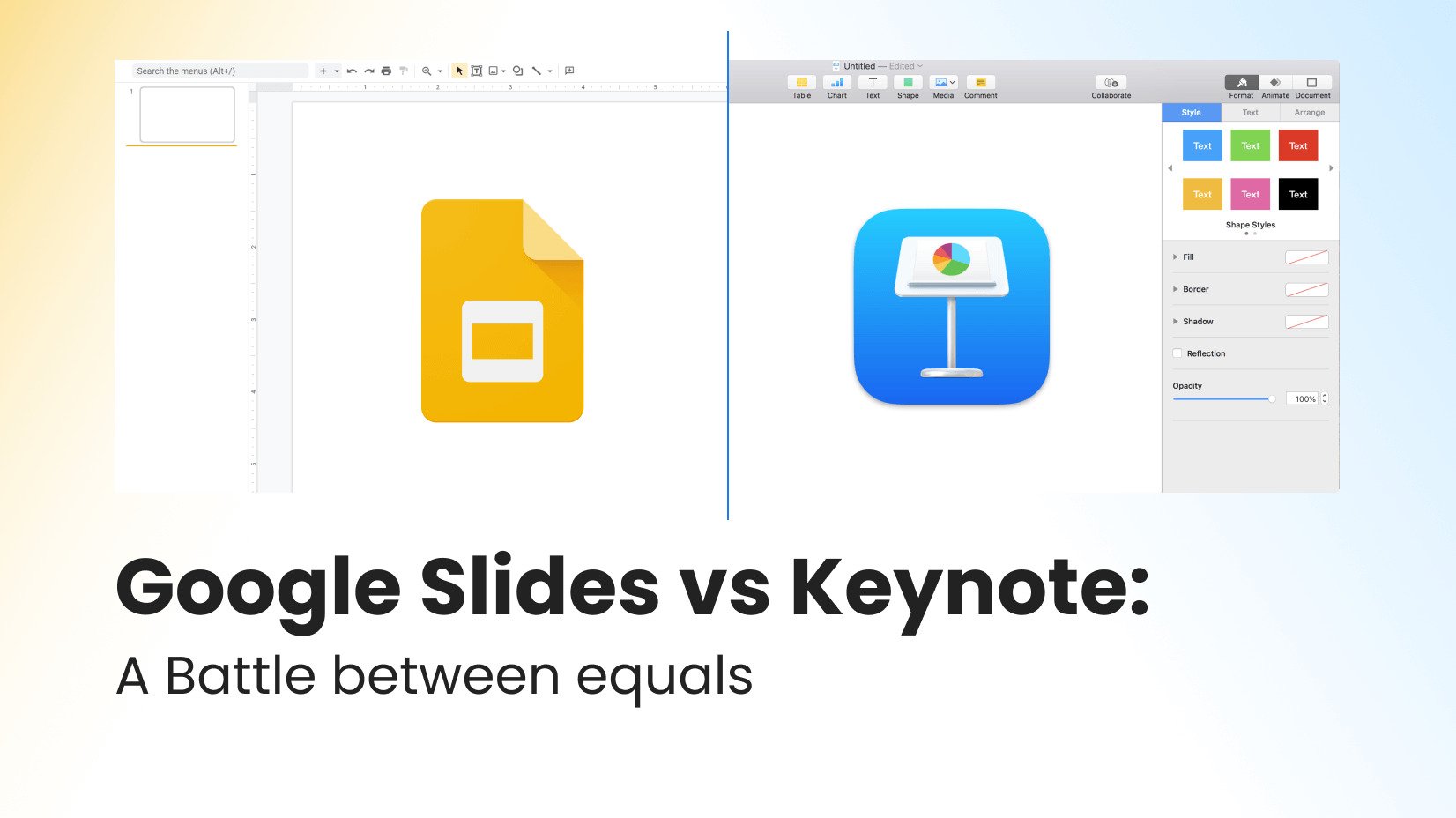 Google Slides vs Keynote: A Battle between Equals [Full Comparison]