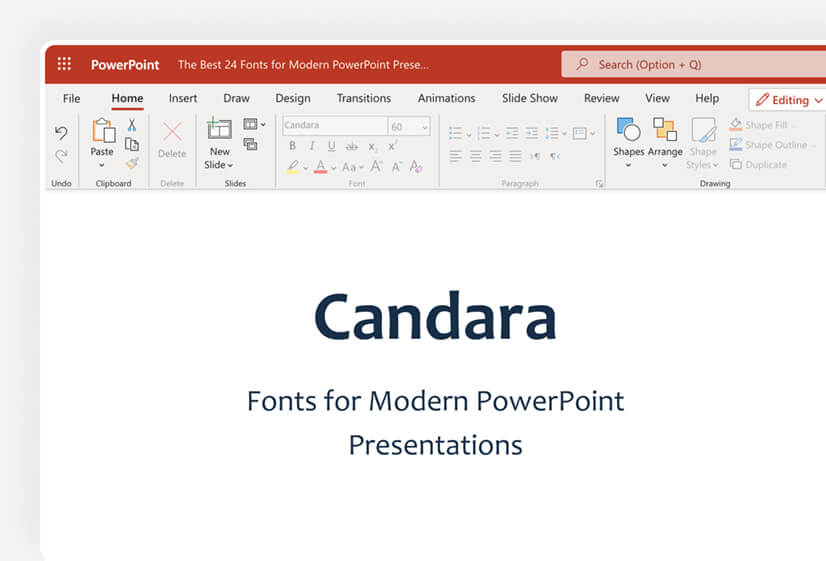 Candara font