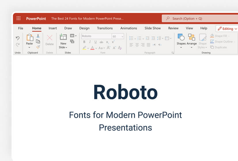 Roboto font