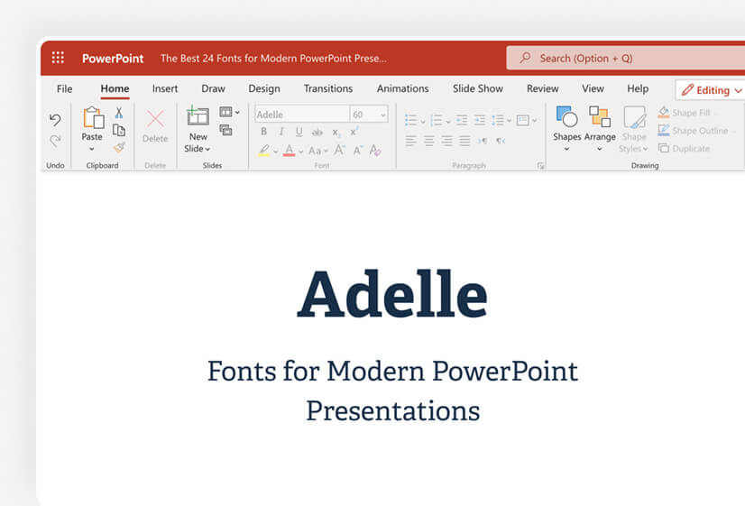 Adelle font