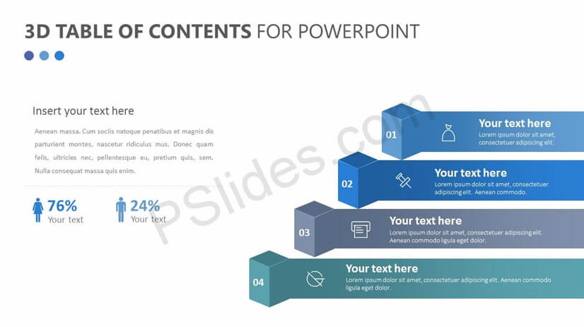 3D Table of content example