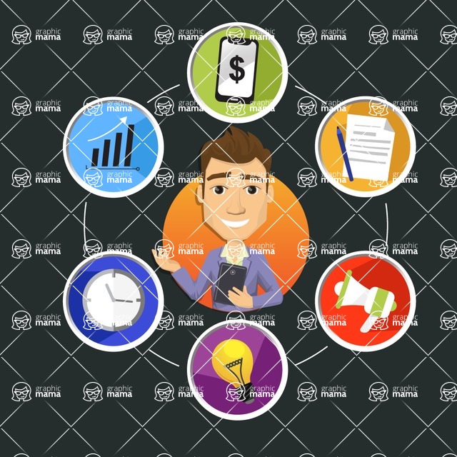 Infographic Templates Collection - Vector, Photoshop, PowerPoint, Google Slides - Infographic Template with Illustrations