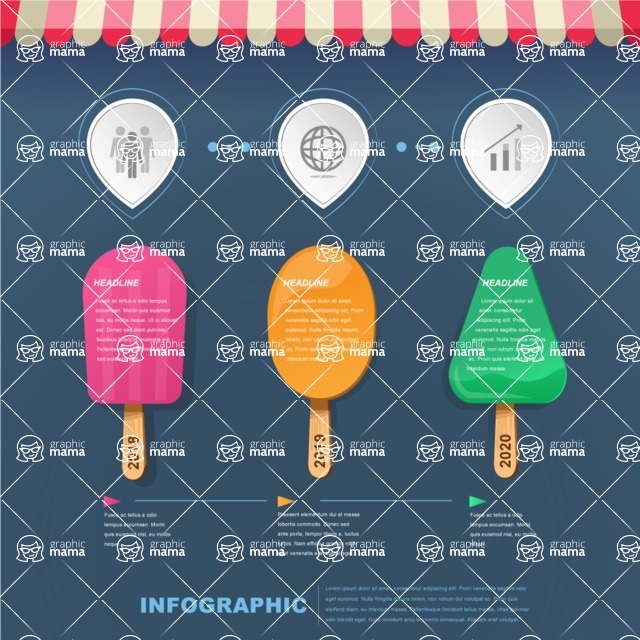 Infographic Templates Collection - Vector, Photoshop, PowerPoint, Google Slides - Food Themed Infographic Template