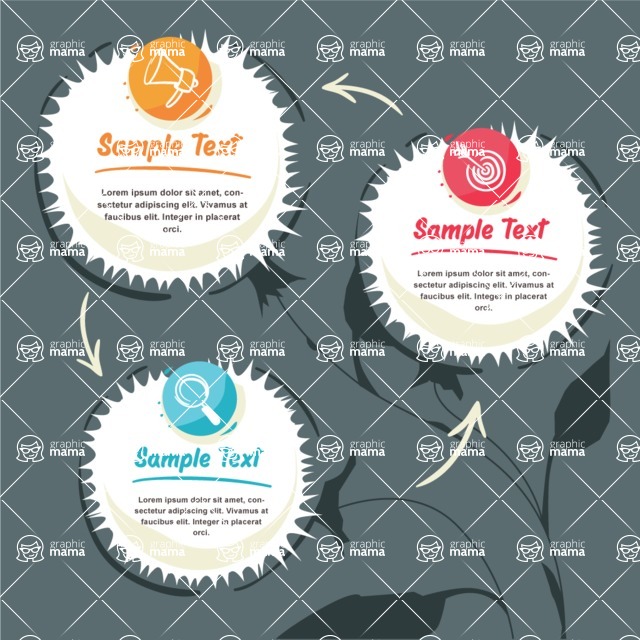 Infographic Templates Collection - Vector, Photoshop, PowerPoint, Google Slides - Circle Infographic Template