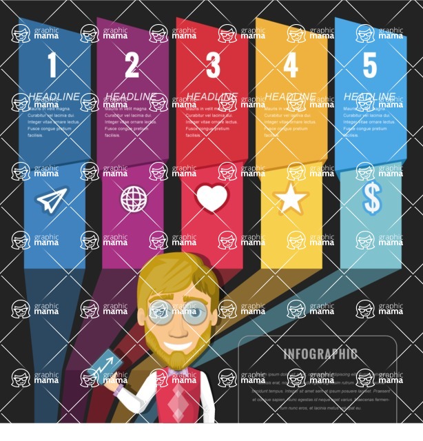 Infographic Templates Collection - Vector, Photoshop, PowerPoint, Google Slides - Infographic Options Template