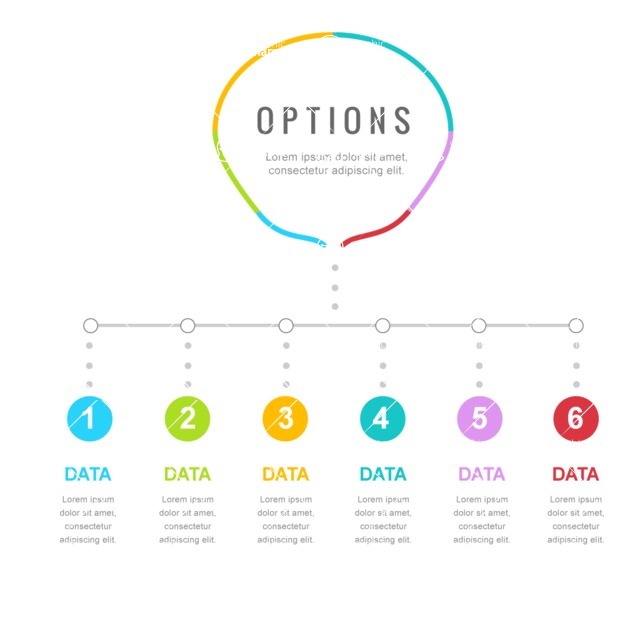 Infographic Templates Collection - Vector, Photoshop, PowerPoint, Google Slides - 6 Options Infographic Template