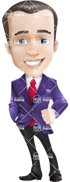 business vector cartoon character man graphic design ultra violet color 2018 - business vector cartoon character man graphic design ultra violet color 2018