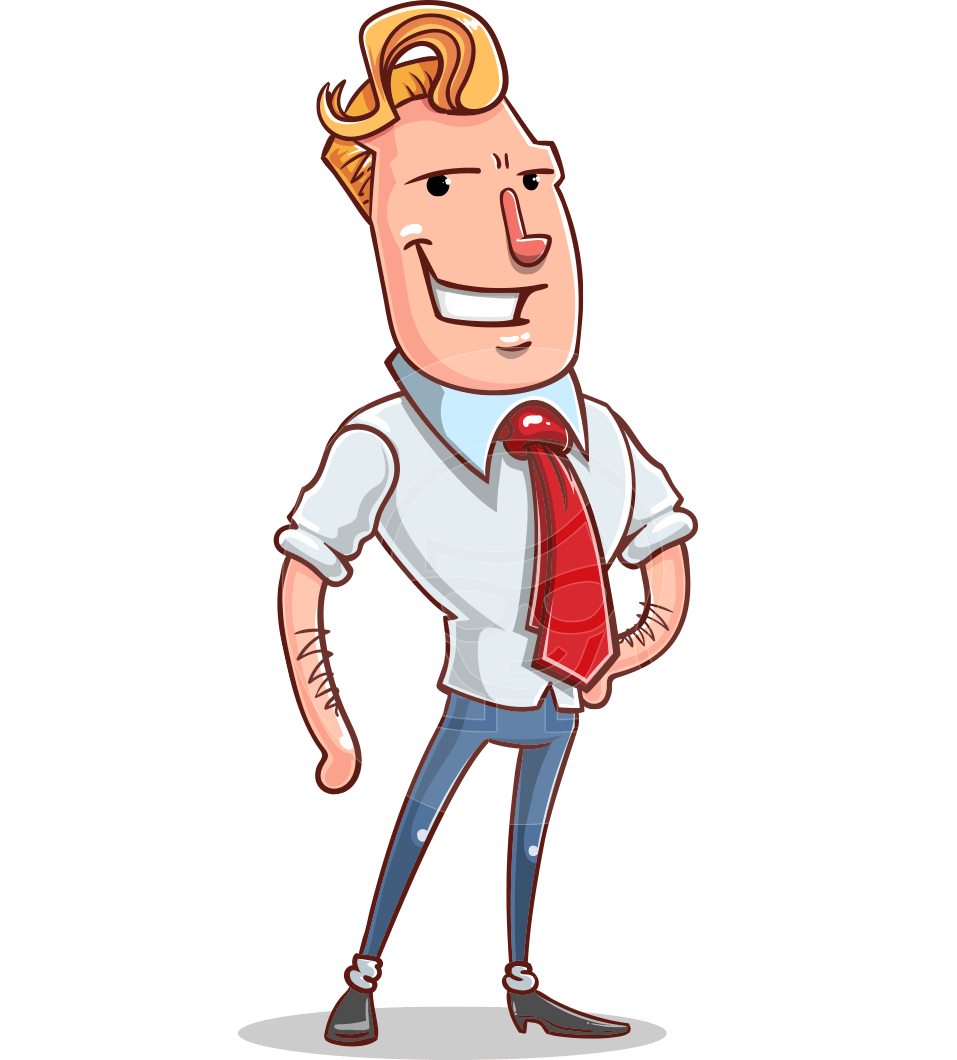 Cartoon Businessman Puppet