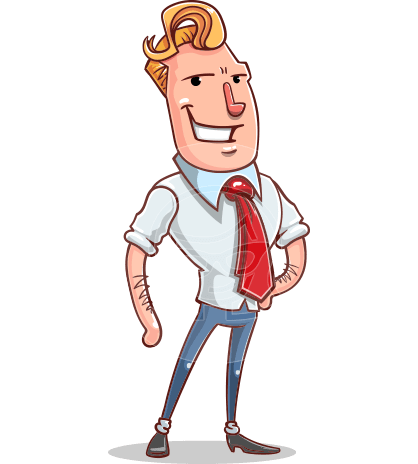 Cartoon Businessman Character Animator Puppet