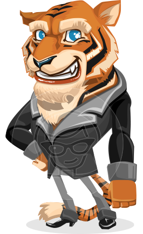 Cartoon Tiger Character Animator Puppet