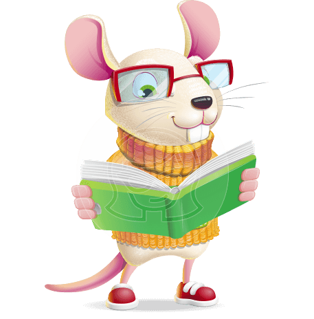 Cute Little Mouse Cartoon Character
