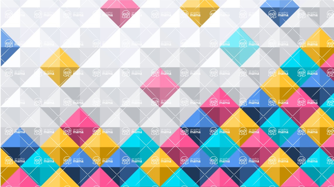 vector backgrounds - a rich collection (vector pack) of beautiful shapes and modern color palettes - Vector Background with Flat Squares
