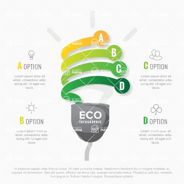 Infographic Templates Collection - Vector, Photoshop, PowerPoint, Google Slides - Eco Energy Infographic Template Design