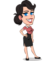 Simple Style Cartoon of a Office Girl