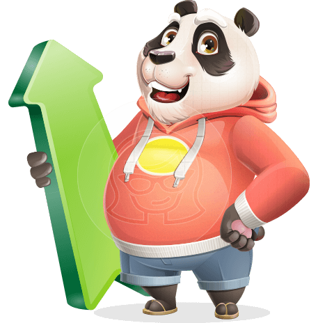 Cool Panda Cartoon Vector Character