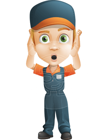 Young Delivery Man Cartoon Vector Character AKA Brandon the Supplier
