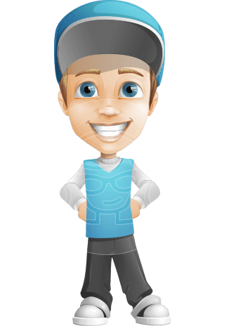 Fast Delivery Guy Cartoon Vector Character AKA Scotty No-delay