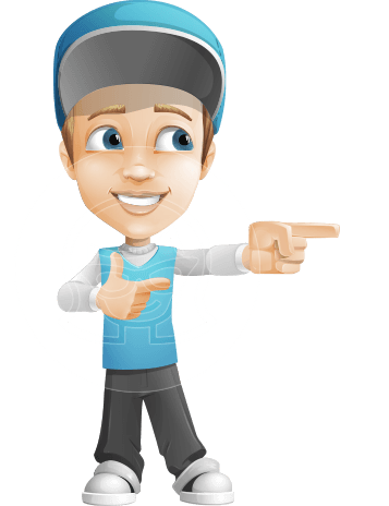 Fast Delivery Guy Cartoon Vector Character AKA Scotty No-delay