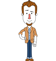 Minimalist Businessman Vector Character Design AKA Ian Goatee