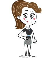Hand Drawn Girl Cartoon Vector Character AKA Cynthia