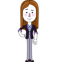 Minimalistic Business Girl Vector Character Design AKA Maryanna