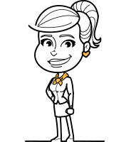 Pretty Linear Girl Cartoon Vector Character AKA Carry