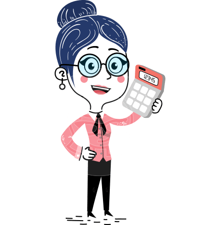 Hand Drawn Illustration of Flat Businesswoman Character AKA Carla