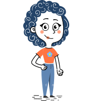 Flat Hand Drawn Casual Girl Vector Character AKA Cassidy
