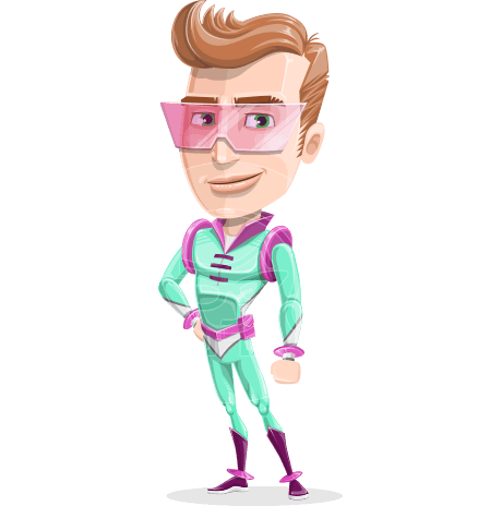 Man from the Future Cartoon Vector Character AKA Brice