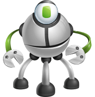 Industrial Robot Cartoon Character Set