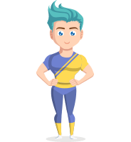 Flat Vector Sportsman Cartoon Vector Character AKA Don Bell