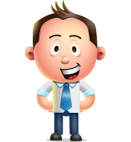 Vector 3D Businessman Character Design AKA Samuel Brightman