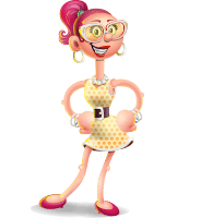 Fashion Girl Cartoon 3D Vector Character AKA Miss Charlene