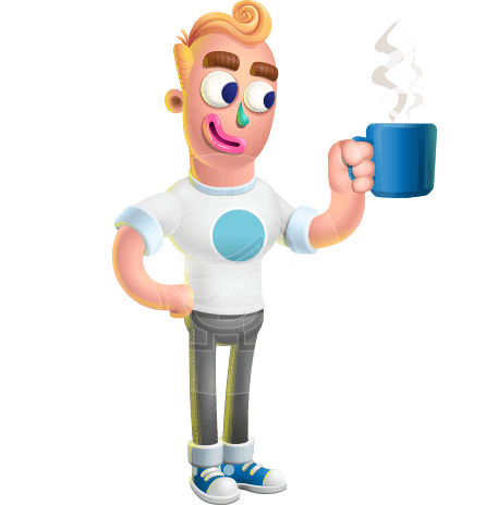 Man With T-Shirt Cartoon Vector 3D Character AKA Wesley Blond