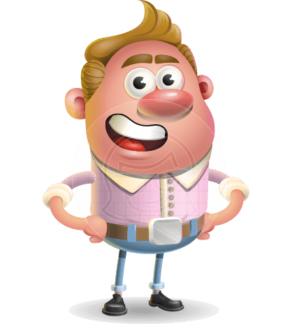 Vector Clay Business Man Cartoon Character Design AKA Theodore Quirk