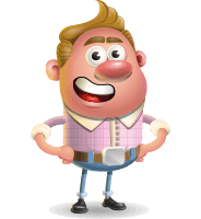 Vector Clay Business Man Cartoon Character Design AKA Theodore Quirk