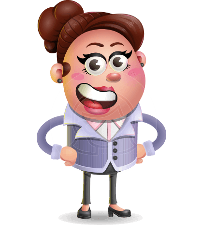 Clay Business Woman Cartoon Vector Character AKA Ruth O'Truth
