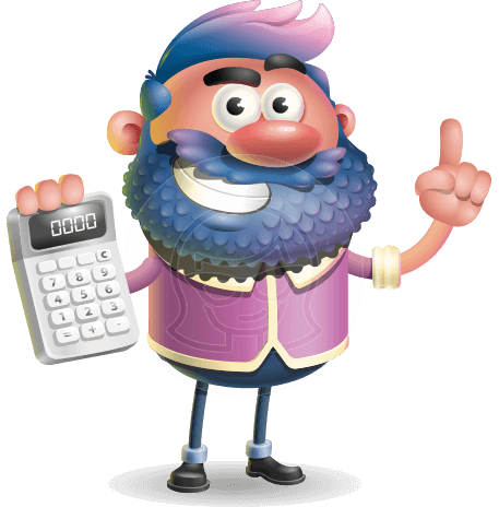 Man with Big Beard Cartoon 3D Vector Character AKA Ernest O'Beard