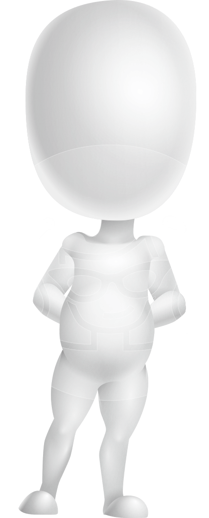 Vector 3D Business Cartoon Character AKA Plumpy