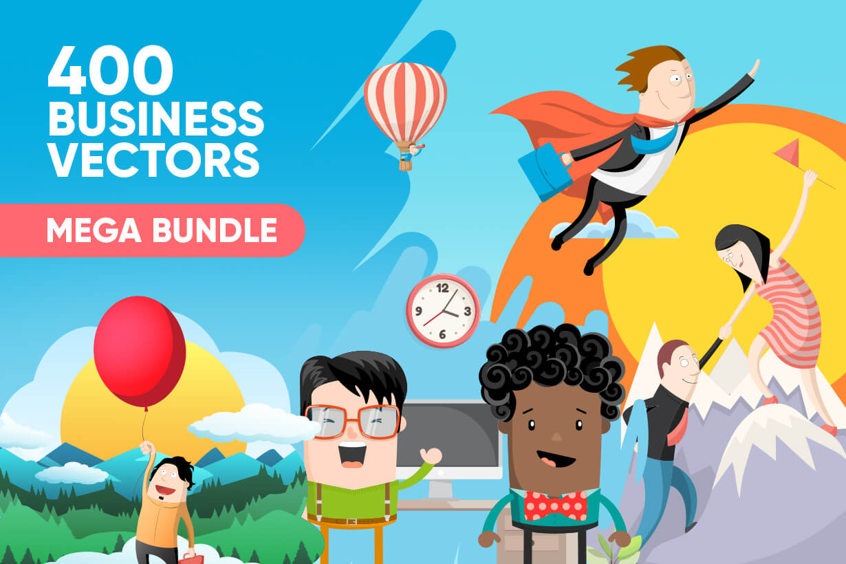 Vector Business Illustration Concepts Collection