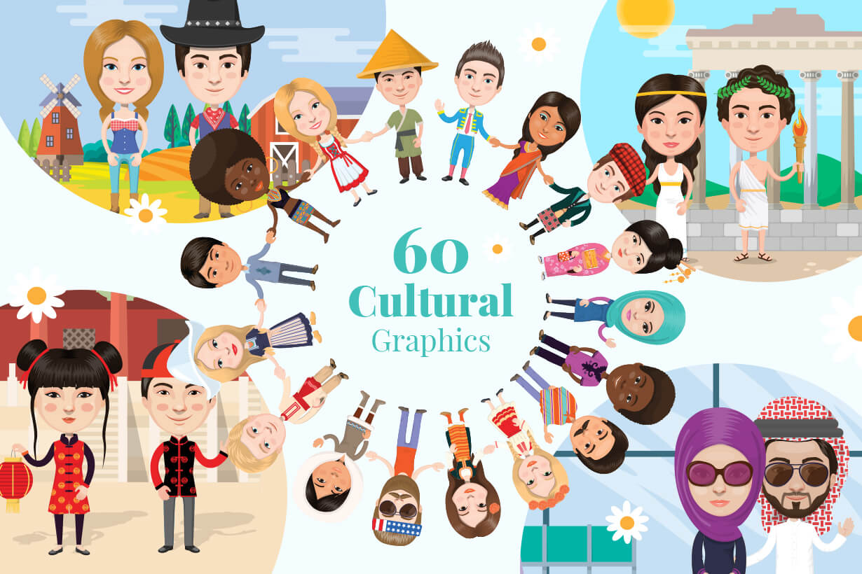 Nationalities Vectors - Mega Bundle