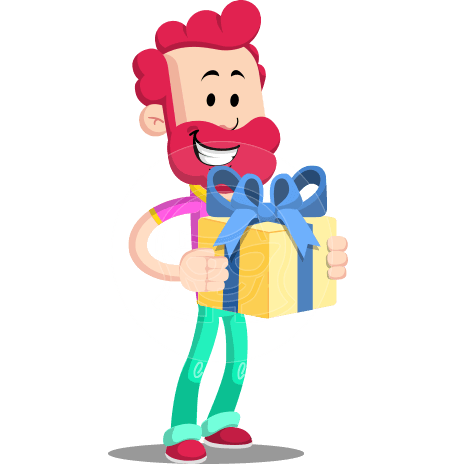 Flat Casual Male Cartoon Vector Character AKA Jasper Fresh