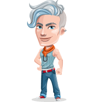 Urban Dancer Cartoon Vector Character AKA Will Udance