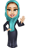 Arab Girl In Traditional Dress Cartoon Vector Character AKA Farah