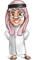 Saudi Arab Man Cartoon Vector Character AKA Wazir the Advisor
