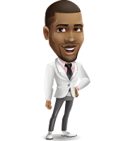 Stylish African American Man Cartoon Vector Character