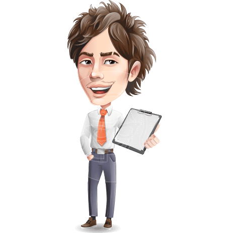Korean Businessman Cartoon Vector Character